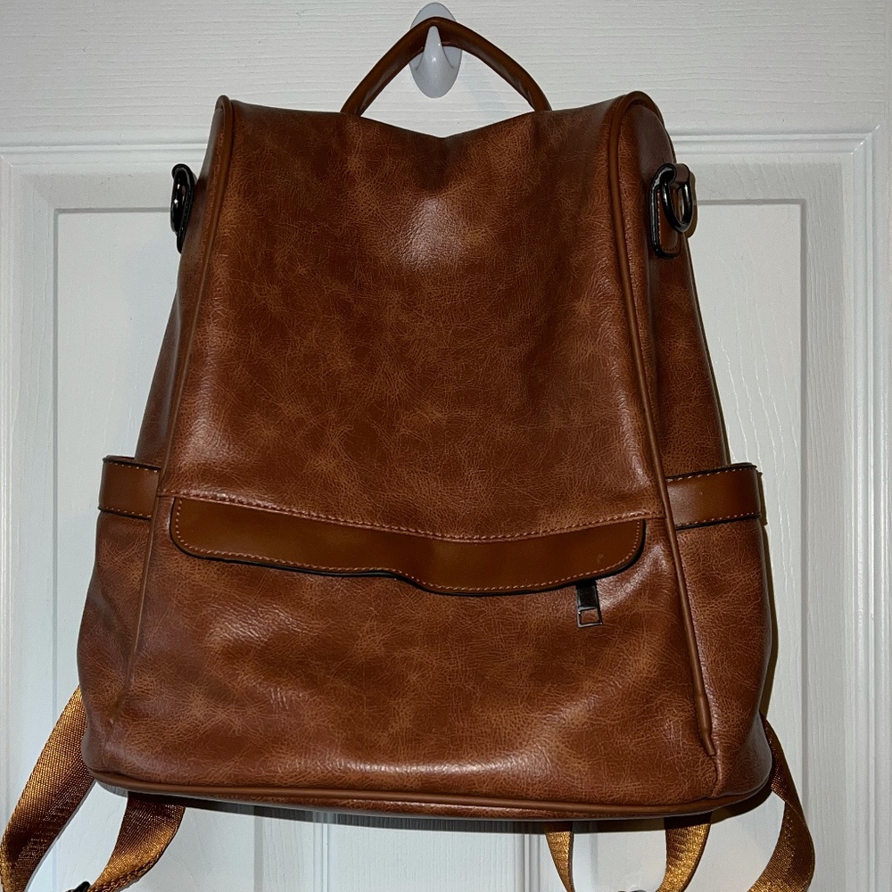 Brown Cheruty Backpack/purse